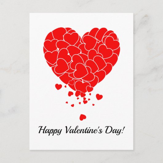 Valentijnsdag - hart van de harten briefkaart (Voorkant)