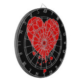Valentijnsdag - hart van de harten dartbord (Voorkant Links)