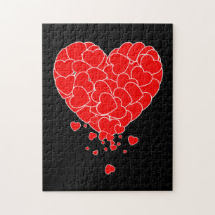 Valentijnsdag - hart van de harten legpuzzel