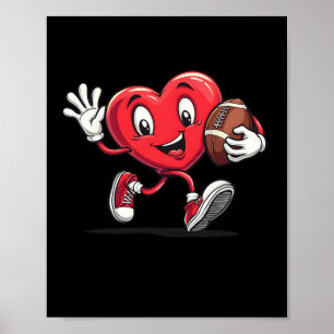 Valentijnsdag Hart Voetbal Voor Jongens Meisjes Ki Poster