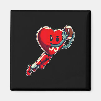 Valentijnsdag Hart Voetbal Wide Receiver  Magneet