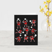 Valentijnsdag Hart Volleybal Speler Fun Boys GI Kaart (Gele Bloem)