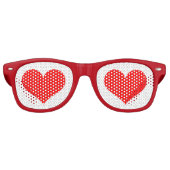 Valentijnsdag Hart Zonnebril (Voorkant)
