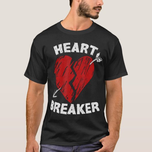 Valentijnsdag hartbreker Cadeauidee T-shirt (Voorkant)
