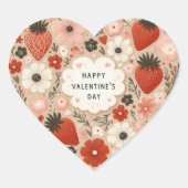 Valentijnsdag hartdecoratie hart sticker (Voorkant)