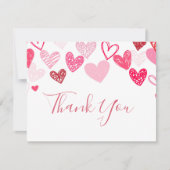 Valentijnsdag Hartelijk dank Kaart (Voorkant)