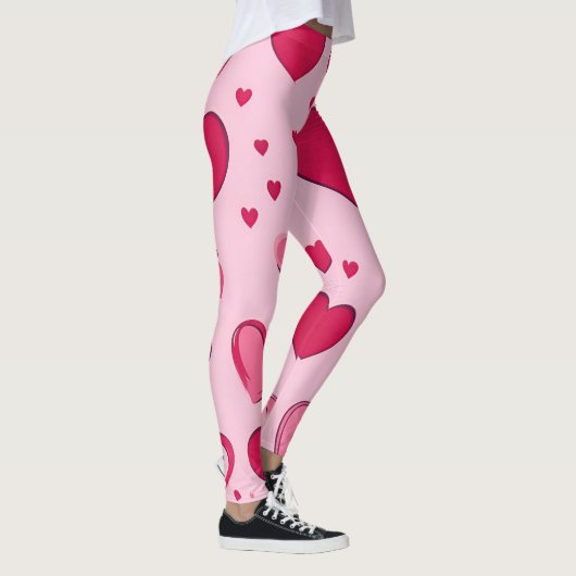 Valentijnsdag Harten 01 Leggings (Rechts)