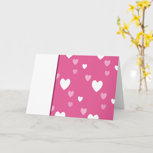 Valentijnsdag Harten 1 Kaart (Gele Bloem)