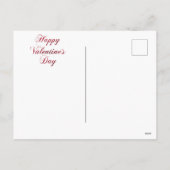 Valentijnsdag harten en bloemen feestdagenkaart (Achterkant)