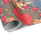  Valentijnsdag Harten en Cupid Holiday Cadeaupapier (Rol Hoek)