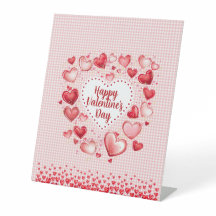 Valentijnsdag Harten en Gingham Rut