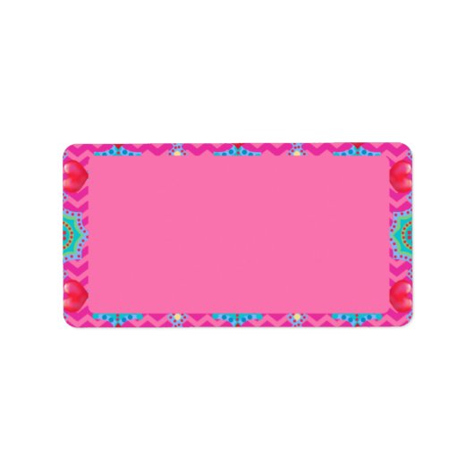 Valentijnsdag | Harten en hart Etiket (Voorkant)