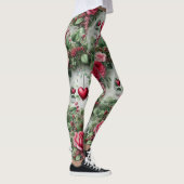 Valentijnsdag Harten en Rozen Leggings (Rechts)