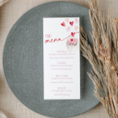 Valentijnsdag Harten Eten en Drinken Menukaart