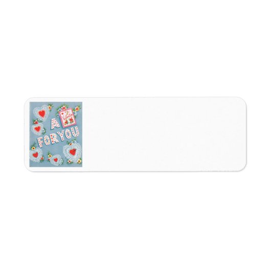  Valentijnsdag harten Etiket (Voorkant)