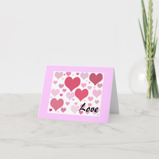Valentijnsdag Harten Feestdagen Kaart (Voorkant)