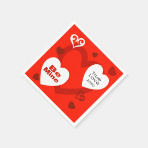 Valentijnsdag Harten Feestje Servet