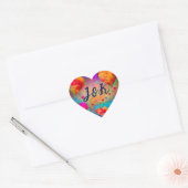 Valentijnsdag  harten gepersonaliseerd hart sticker (Envelop)