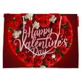Valentijnsdag Harten in Rood Groot Cadeauzakje (Voorkant)