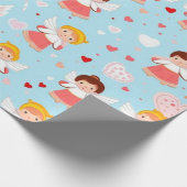 Valentijnsdag harten inpakpapier (Hoek)