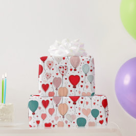 Valentijnsdag harten inpakpapier