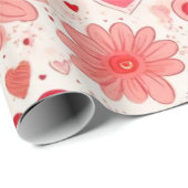 Valentijnsdag harten inpakpapier (Rol Hoek)