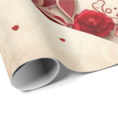 Valentijnsdag harten inpakpapier (Rol Hoek)