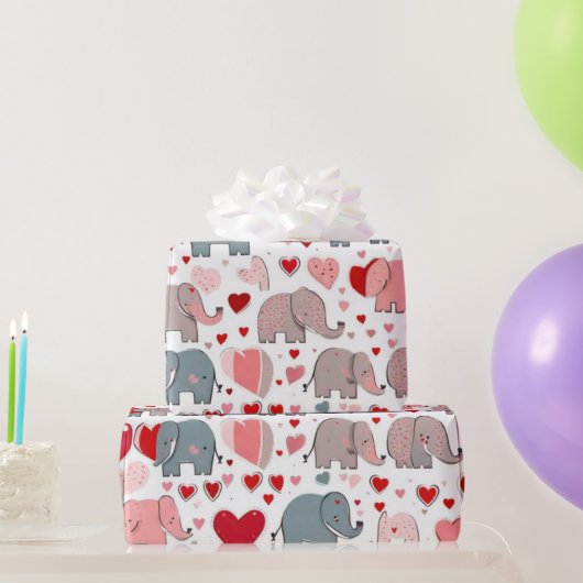 Valentijnsdag harten inpakpapier (Feestgeschenken)