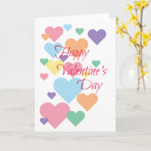 Valentijnsdag Harten Kaart (Gele Bloem)