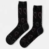 Valentijnsdag Harten Krabbels Sokken (Links)