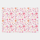 Valentijnsdag Harten & Kusjes Inpakpapier Vel (Voorkant)