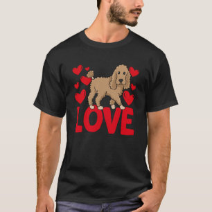 Valentijnsdag Harten Liefde Poodle Dieren Vrouwen T-shirt