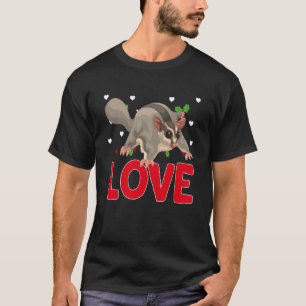 Valentijnsdag harten liefdessuiker Glider Animal W T-shirt
