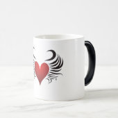 Valentijnsdag Harten Magische Mok (Voorkant rechts)
