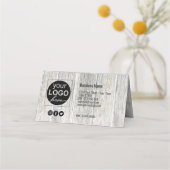 Valentijnsdag Harten Moderne Rustic Wood Cadeaukaa Plaatskaartje (Achterkant)