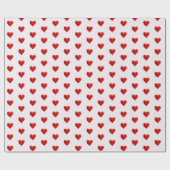 Valentijnsdag Harten Patroon Inpakpapier (Vlak)