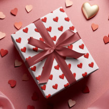 Valentijnsdag Harten Patroon Inpakpapier