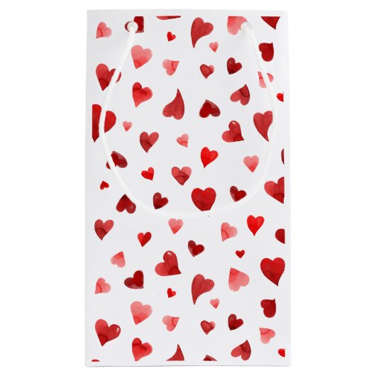 Valentijnsdag harten - rood klein cadeauzakje (Achterkant)