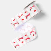 Valentijnsdag Harten Rood Lint Roze (Achterkant)