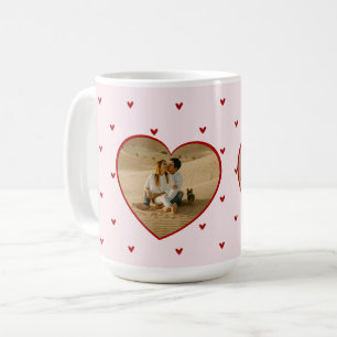 Valentijnsdag Harten Rood Roze Foto Koffiemok