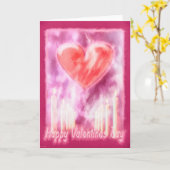 Valentijnsdag HARTEN ROZEN EN KAARSEN Kaart (Gele Bloem)