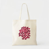 Valentijnsdag harten - viva magenta tote bag (Voorkant)