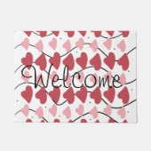 Valentijnsdag harten vuistbijlen deurmat (Voorkant)