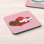 Valentijnsdag - Hartenbonkdoos Bier Onderzetter (Linkerzijde)