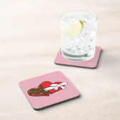 Valentijnsdag - Hartenbonkdoos Bier Onderzetter (Rechterzijde)