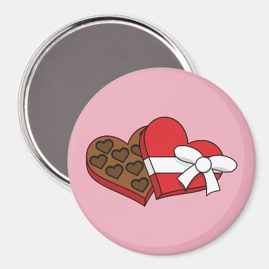 Valentijnsdag - Hartenbonkdoos Magneet (Voorkant / Achterkant)