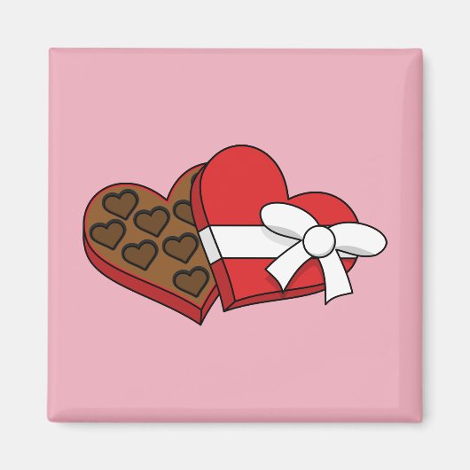 Valentijnsdag - Hartenbonkdoos Magneet (Voorkant)