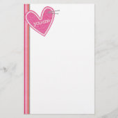 Valentijnsdag - hartenpapier briefpapier (Voorkant)