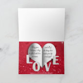 Valentijnsdag Hartfoto Glitter Wenskaart Feestdagen Kaart (Binnen)
