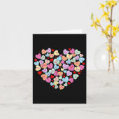 Valentijnsdag Hartgesprek Snoep lieverd Kaart (Gele Bloem)